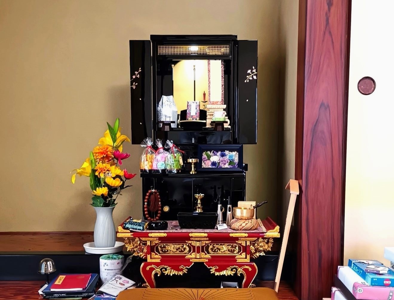 【山形市M様】コンパクトサイズのお仏壇で、菩提寺の宗派に則ったおまいりをしていきたいとのお考えでした。