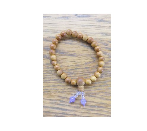 【上山市S様】毎日つけている腕輪珠数が切れにくいように補強。鮮やかな色の珠も追加して華やかになりました。