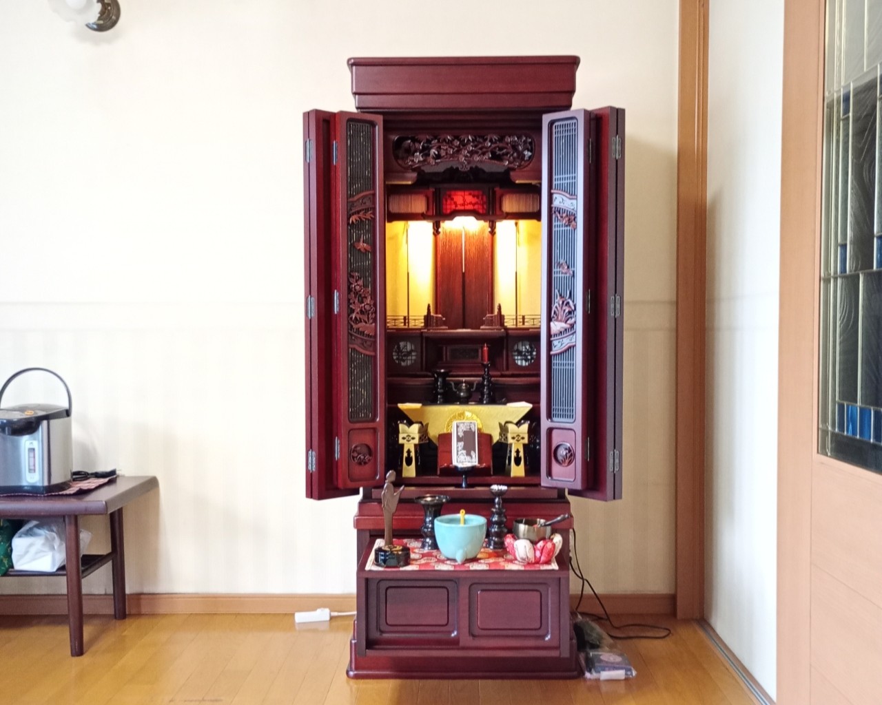 【山形市 S様】リビングのお仏壇で、じいちゃんどうぞ食べてと毎日のお参りが日課になりました。